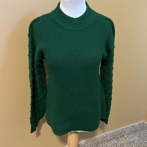 Green Knit Women's Sweater